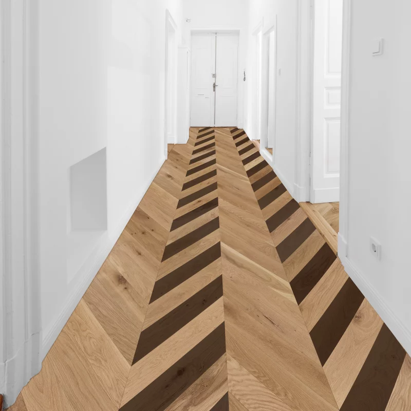 2 colors patterned wooden floor